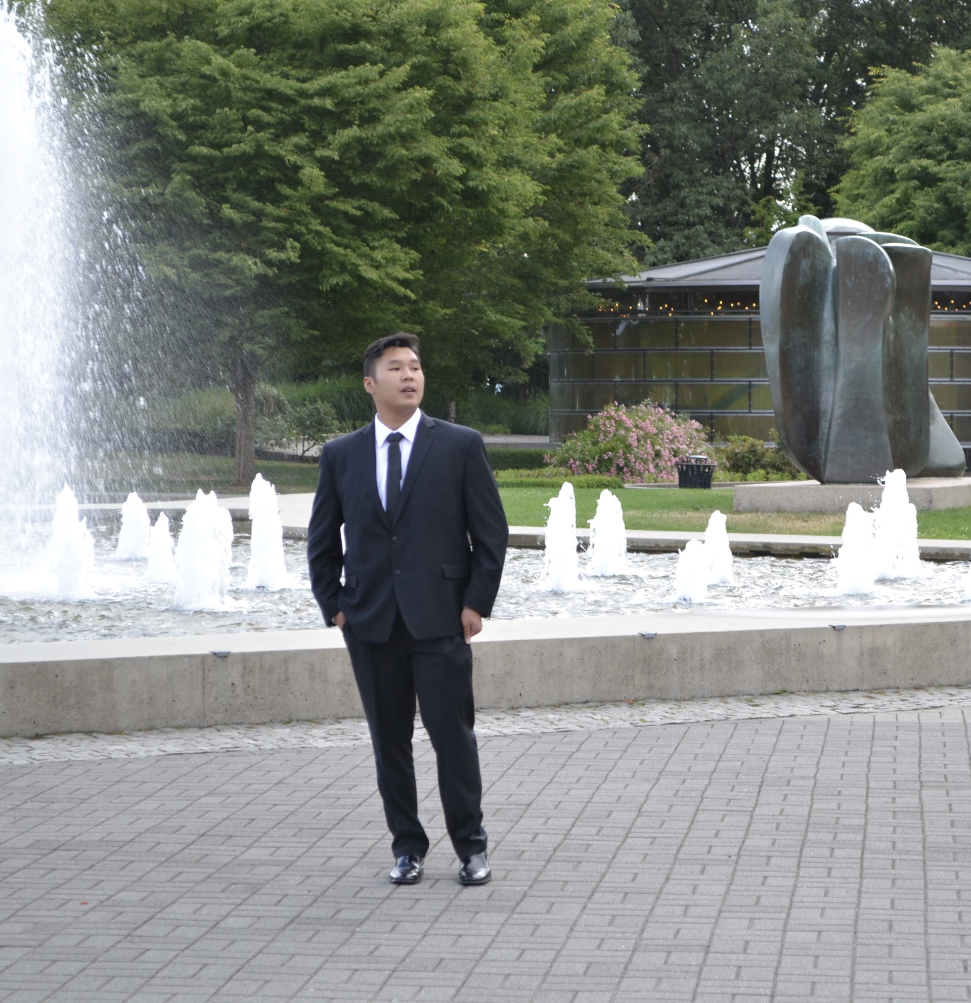 A picture of Andre in a suit